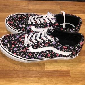 Womens Floral Vans Size 10